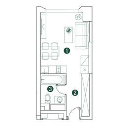 Apartment Sale, 26.4 sq. m. at Very, Botanicheskaya Street, 29, Moscow, Russia #3 Apartment Sale, 26.4 sq. m. at Very, Botanicheskaya Street, 29, Moscow, Russia #3
