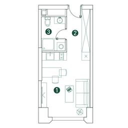 Apartment Sale, 25.7平方米 at Very, Botanicheskaya Street, 29, Moscow, Russia #3 Apartment Sale, 25.7平方米 at Very, Botanicheskaya Street, 29, Moscow, Russia #3