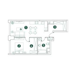1-BD Apartment Sale, 51 sq. m. at Very, Botanicheskaya Street, 29, Moscow, Russia #2 1-BD Apartment Sale, 51 sq. m. at Very, Botanicheskaya Street, 29, Moscow, Russia #2