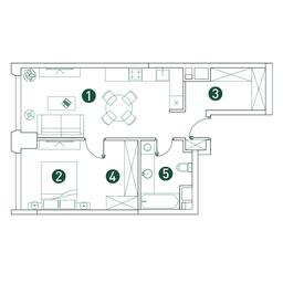 1-BD Apartment Sale, 51 sq. m. at Very, Botanicheskaya Street, 29, Moscow, Russia #3 1-BD Apartment Sale, 51 sq. m. at Very, Botanicheskaya Street, 29, Moscow, Russia #3