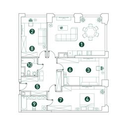 3-BD Apartment Sale, 114.4 sq. m. at Very, Botanicheskaya Street, 29, Moscow, Russia #2