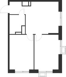 1-BD Apartment Sale, 52.5平方米 at Газопровод, Sosenskoye Settlement, Moscow, Russia #2