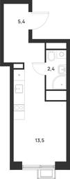 Apartment Sale, 21.3 sq. m. at Газопровод, Sosenskoye Settlement, Moscow, Russia #3 Apartment Sale, 21.3 sq. m. at Газопровод, Sosenskoye Settlement, Moscow, Russia #3