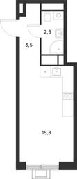 Apartment Sale, 22.2 sq. m. at Газопровод, Sosenskoye Settlement, Moscow, Russia #3 Apartment Sale, 22.2 sq. m. at Газопровод, Sosenskoye Settlement, Moscow, Russia #3