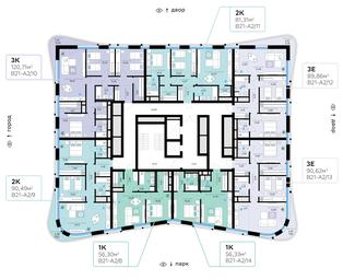 2-BD Apartment Sale, 81.31 sq. m. at SberCity, zhiloy kompleks Sbersiti, Rublyovo-Arkhangelskoye Microdistrict, Moscow, Russia #3
