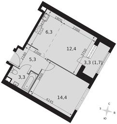 Продажа 2-комн. квартиры, 43,4 м² в ЖК «Архитектор», улица Академика Волгина, 2Д, Москва, Россия #2