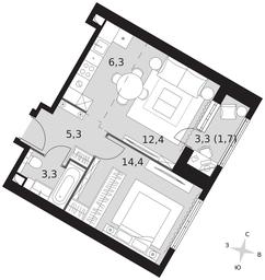 Продажа 2-комн. квартиры, 43,4 м² в ЖК «Архитектор», улица Академика Волгина, 2Д, Москва, Россия #3