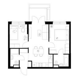 2-BD Apartment Sale, 49.7 sq. m. at Ilinskie Luga, Zapovednaya Street, 1, posyolok Ilyinskoye-Usovo, Krasnogorsk City District, Moscow Region, Russia #3 2-BD Apartment Sale, 49.7 sq. m. at Ilinskie Luga, Zapovednaya Street, 1, posyolok Ilyinskoye-Usovo, Krasnogorsk City District, Moscow Region, Russia #3