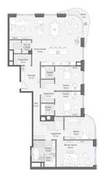 5-BD Apartment Sale, 226.8 sq. m. at Lavrushinskiy, Lavrushinsky Lane, 11к1, Moscow, Russia #4