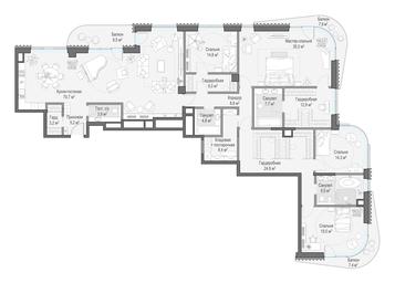 4-BD Apartment Sale, 254.1 sq. m. at Lavrushinskiy, Lavrushinsky Lane, 11к1, Moscow, Russia #3 4-BD Apartment Sale, 254.1 sq. m. at Lavrushinskiy, Lavrushinsky Lane, 11к1, Moscow, Russia #3