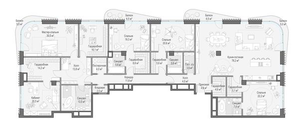 4-BD Apartment Sale, 326.8平方米 at Lavrushinskiy, Lavrushinsky Lane, 11к1, Moscow, Russia #3 4-BD Apartment Sale, 326.8平方米 at Lavrushinskiy, Lavrushinsky Lane, 11к1, Moscow, Russia #3