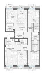 4-BD Apartment Sale, 179.5平方米 at Tishinskiy bulvar, Gruzinsky Val Street, 10, Moscow, Russia #2