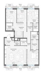 4-BD Apartment Sale, 179.5平方米 at Tishinskiy bulvar, Gruzinsky Val Street, 10, Moscow, Russia #4