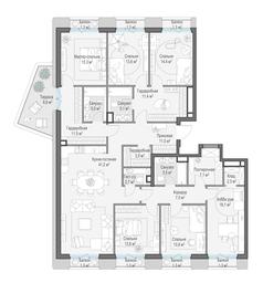 4-BD Apartment Sale, 205.4 sq. m. at Tishinskiy bulvar, Gruzinsky Val Street, 10, Moscow, Russia #3 4-BD Apartment Sale, 205.4 sq. m. at Tishinskiy bulvar, Gruzinsky Val Street, 10, Moscow, Russia #3