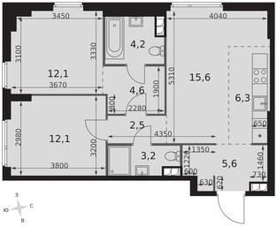 3-BD Apartment Sale, 66.2 sq. m. at Sydney City, Shenogina Street, 2, Moscow, Russia #2 3-BD Apartment Sale, 66.2 sq. m. at Sydney City, Shenogina Street, 2, Moscow, Russia #2