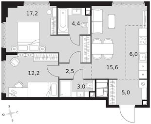 3-BD Apartment Sale, 65.9平方米 at Sydney City, Shenogina Street, 2, Moscow, Russia #3 3-BD Apartment Sale, 65.9平方米 at Sydney City, Shenogina Street, 2, Moscow, Russia #3