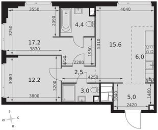 3-BD Apartment Sale, 65.9平方米 at Sydney City, Shenogina Street, 2, Moscow, Russia #2 3-BD Apartment Sale, 65.9平方米 at Sydney City, Shenogina Street, 2, Moscow, Russia #2