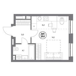 1-BD Apartment Sale, 29.4 sq. m. at Admiral, Shosseynaya Street, 4А, Moscow, Russia #2 1-BD Apartment Sale, 29.4 sq. m. at Admiral, Shosseynaya Street, 4А, Moscow, Russia #2
