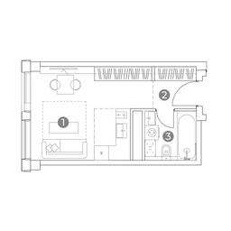 Apartment Sale, 24.5平方米 at Emotion, 2nd Silikatny Drive, 8, Moscow, Russia #3 Apartment Sale, 24.5平方米 at Emotion, 2nd Silikatny Drive, 8, Moscow, Russia #3