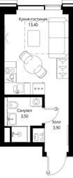 Apartment Sale, 20.8 sq. m. at Multikvartal CITYZEN, Vishnyovaya Street, Moscow, Russia #2