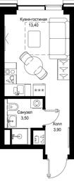 Apartment Sale, 20.8 sq. m. at Multikvartal CITYZEN, Vishnyovaya Street, Moscow, Russia #3