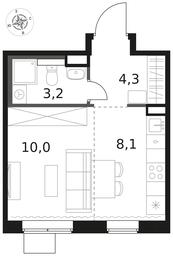 Apartment Sale, 25.6 sq. m. at 1 Himkinskij, zhiloy kompleks 1-y Khimkinskiy, kvartal Mezhdunarodny, mikrorayon Klyazma-Starbeyevo, Khimki, Moscow Region, Russia #3 Apartment Sale, 25.6 sq. m. at 1 Himkinskij, zhiloy kompleks 1-y Khimkinskiy, kvartal Mezhdunarodny, mikrorayon Klyazma-Starbeyevo, Khimki, Moscow Region, Russia #3