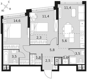 Продажа 2-комн. квартиры, 63 м² в ЖК «Роттердам», Варшавское шоссе, 37Ак1с2, Москва, Россия #3 Продажа 2-комн. квартиры, 63 м² в ЖК «Роттердам», Варшавское шоссе, 37Ак1с2, Москва, Россия #3