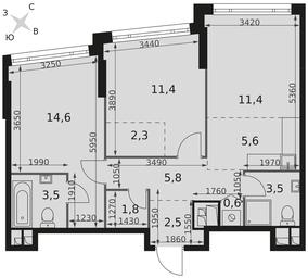 Продажа 2-комн. квартиры, 63 м² в ЖК «Роттердам», Варшавское шоссе, 37Ак1с2, Москва, Россия #2 Продажа 2-комн. квартиры, 63 м² в ЖК «Роттердам», Варшавское шоссе, 37Ак1с2, Москва, Россия #2