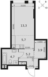 Apartment Sale, 32.8 sq. m. at Rotterdam, Varshavskoye Highway, 37Ак1с2, Moscow, Russia #2 Apartment Sale, 32.8 sq. m. at Rotterdam, Varshavskoye Highway, 37Ак1с2, Moscow, Russia #2