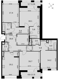 4-BD Apartment Sale, 139.2 sq. m. at Sydney City, Shenogina Street, 2, Moscow, Russia #2