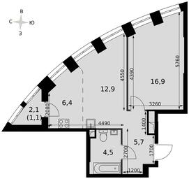 1-BD Apartment Sale, 47.2平方米 at Sydney City, Shenogina Street, 2, Moscow, Russia #2 1-BD Apartment Sale, 47.2平方米 at Sydney City, Shenogina Street, 2, Moscow, Russia #2