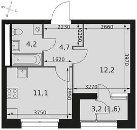 1-BD Apartment Sale, 33.8 sq. m. at Sky Garden, Stroitelny Drive, 9с6, Moscow, Russia #4