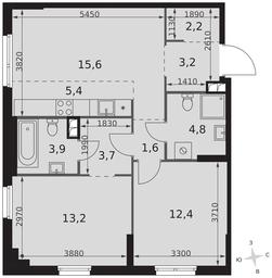 3-BD Apartment Sale, 66 sq. m. at Sydney City, Shenogina Street, 2, Moscow, Russia #2 3-BD Apartment Sale, 66 sq. m. at Sydney City, Shenogina Street, 2, Moscow, Russia #2