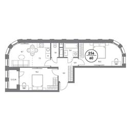 3-BD Apartment Sale, 60 sq. m. at Admiral, Shosseynaya Street, 4А, Moscow, Russia #3 3-BD Apartment Sale, 60 sq. m. at Admiral, Shosseynaya Street, 4А, Moscow, Russia #3