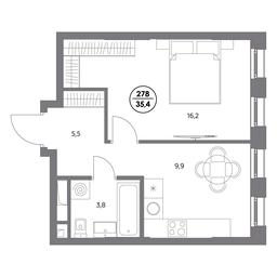 2-BD Apartment Sale, 35.4平方米 at Admiral, Shosseynaya Street, 4А, Moscow, Russia #3 2-BD Apartment Sale, 35.4平方米 at Admiral, Shosseynaya Street, 4А, Moscow, Russia #3