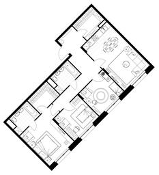 3-BD Apartment Sale, 89.8平方米 at Rezidentsii Skolkovo, Kashtanovaya ulitsa, 1, rabochiy posyolok Zarechye, Odintsovskiy City District, Moscow Region, Russia #4