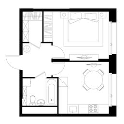 Apartment Sale, 35.7平方米 at Peredelkino Blizhnee, Korneya Chukovskogo Street, 1, Vnukovskoye Settlement, Moscow, Russia #4
