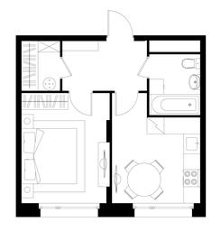 Apartment Sale, 35.7 sq. m. at Peredelkino Blizhnee, Korneya Chukovskogo Street, 1, Vnukovskoye Settlement, Moscow, Russia #4