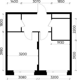 Apartment Sale, 35.7 sq. m. at Peredelkino Blizhnee, Korneya Chukovskogo Street, 1, Vnukovskoye Settlement, Moscow, Russia #3 Apartment Sale, 35.7 sq. m. at Peredelkino Blizhnee, Korneya Chukovskogo Street, 1, Vnukovskoye Settlement, Moscow, Russia #3