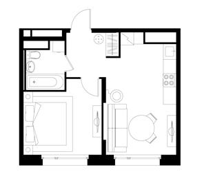 Apartment Sale, 37.3 sq. m. at Peredelkino Blizhnee, Korneya Chukovskogo Street, 1, Vnukovskoye Settlement, Moscow, Russia #4