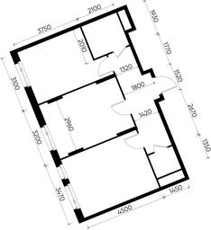 2-BD Apartment Sale, 57.1 sq. m. at Peredelkino Blizhnee, Korneya Chukovskogo Street, 1, Vnukovskoye Settlement, Moscow, Russia #3