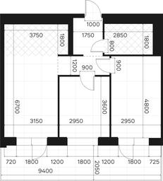 2-BD Apartment Sale, 64.1 sq. m. at Forst, Avtozavodskaya Street, 24, Moscow, Russia #3