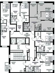 2-BD Apartment Sale, 64.1平方米 at Tsvetochnye Poliany, kvartal № 23, Filimonkovskoye Municipal Formation, Moscow, Russia #4