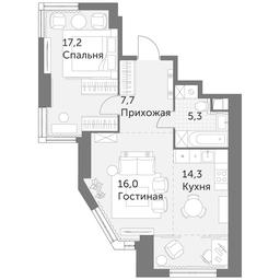2-BD Apartment Sale, 60.5平方米 at Arkhitektor, Akademika Volgina Street, 2Д, Moscow, Russia #3 2-BD Apartment Sale, 60.5平方米 at Arkhitektor, Akademika Volgina Street, 2Д, Moscow, Russia #3