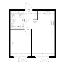 1-BD Apartment Sale, 35.7 sq. m. at Zhulebino Park, Lyotchika Laryushina Street, 6к1, Lyubertsy, Moscow Region, Russia #2 1-BD Apartment Sale, 35.7 sq. m. at Zhulebino Park, Lyotchika Laryushina Street, 6к1, Lyubertsy, Moscow Region, Russia #2