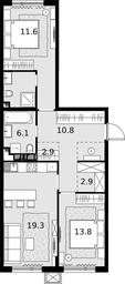 2-BD Apartment Sale, 71平方米 at Malevich, Otradnaya Street, 8, Moscow, Russia #3 2-BD Apartment Sale, 71平方米 at Malevich, Otradnaya Street, 8, Moscow, Russia #3