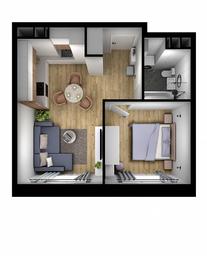 1-BD Apartment Sale, 37.95 sq. m. at Kvartal Rumyantsevo, ulitsa Admirala Kornilova, с1, Mosrentgen Settlement, Moscow, Russia #3 1-BD Apartment Sale, 37.95 sq. m. at Kvartal Rumyantsevo, ulitsa Admirala Kornilova, с1, Mosrentgen Settlement, Moscow, Russia #3