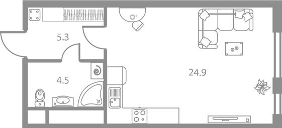 Apartment Sale, 34.7平方米 at West Tower, Aminyevskoye Highway, 6, Moscow, Russia #3 Apartment Sale, 34.7平方米 at West Tower, Aminyevskoye Highway, 6, Moscow, Russia #3