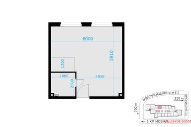 2-BD Apartment Sale, 46.4 sq. m. at Novaya Zvezda, Bachurinskaya ulitsa, 11, Settlement of Kommunarka, Moscow, Russia #4