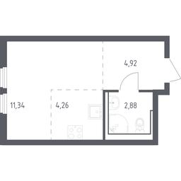 Apartment Sale, 23.4 sq. m. at Ostafevo, Ostafyevskoe Highway, 12к1, Ryazanovskoe Settlement, Moscow, Russia #2 Apartment Sale, 23.4 sq. m. at Ostafevo, Ostafyevskoe Highway, 12к1, Ryazanovskoe Settlement, Moscow, Russia #2